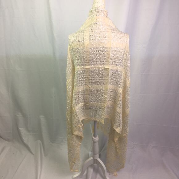 Collection 18 Plaid Confetti Scarf Crisp Linen - Picture 6 of 15